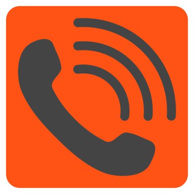 Telefon Görüşmesi Düz Vektör Sembolü