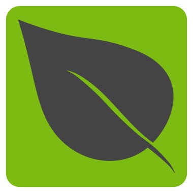 Yaprak düz vektör piktogram bitki