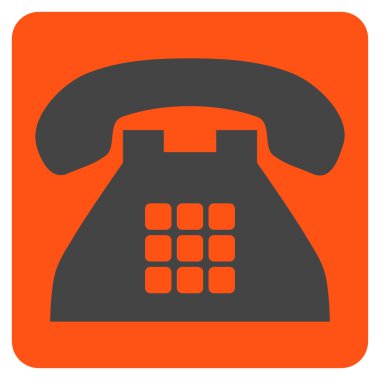 Sesi telefon düz vektör simgesi