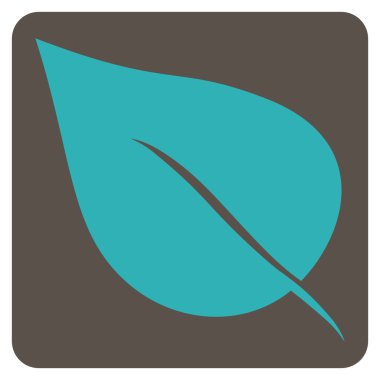 Yaprak düz vektör piktogram bitki