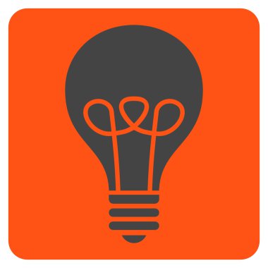 Lamba ampul düz vektör piktogram