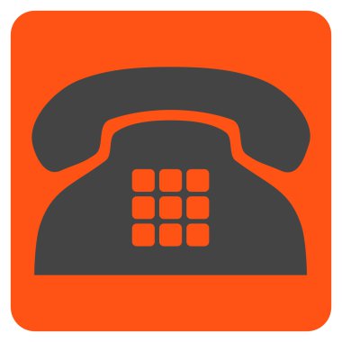 Sesi telefon düz vektör simgesi