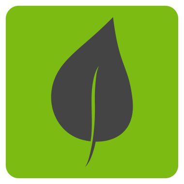 Yaprak düz vektör piktogram bitki