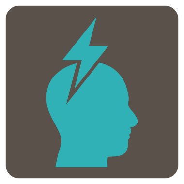 Baş Ağrısı Düz Vektör Sembolü