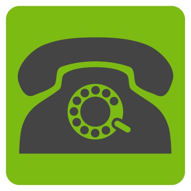 Nabız telefon düz vektör piktogram