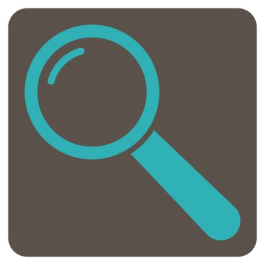 Büyüteç'i düz vektör piktogram