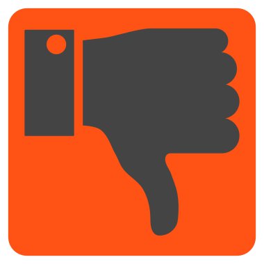 Başparmak düz vektör piktogram