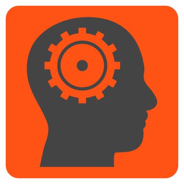 Akıl Düz Vektör Simgesi