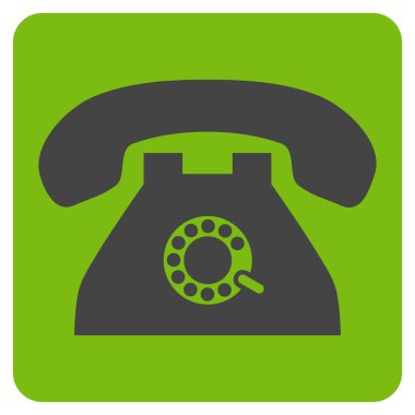 Darbe Telefon Düz Vektör Simgesi