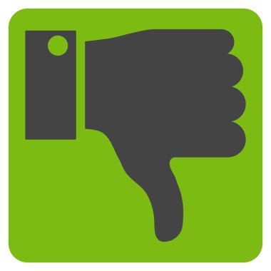 Başparmak düz vektör piktogram