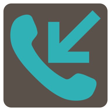 Gelen arama düz vektör simgesi