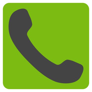 Alıcı düz vektör sembol telefon