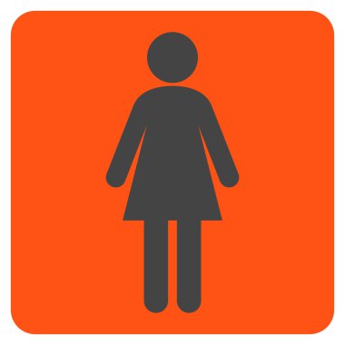 Woman Flat Vector Symbol