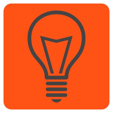 Lamba ampul düz vektör piktogram