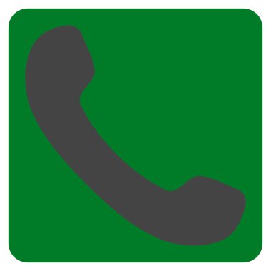 Alıcı düz vektör sembol telefon