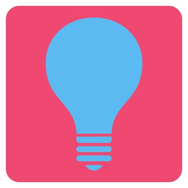 Ampul düz vektör piktogram