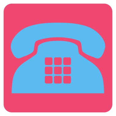 Sesi telefon düz vektör piktogram