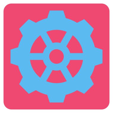 dişli düz vektör simgesi