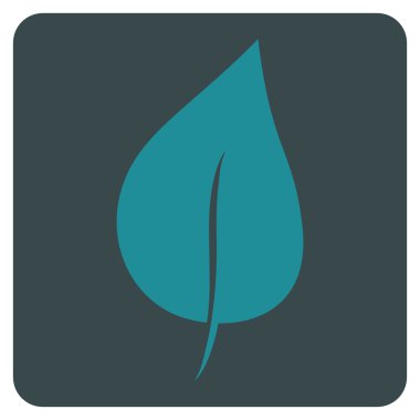 Bitki Yaprağı Düz Vektör Sembolü