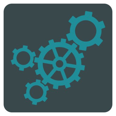 Mekanizma Düz Vektör Simgesi