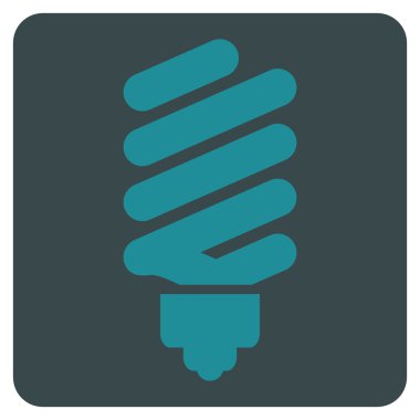 Floresan Ampul Düz Vektör Sembolü