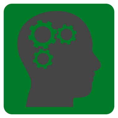 Beyin Dişlileri Düz Vektör Sembolü