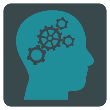 Beyin Dişlileri Düz Vektör Sembolü