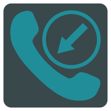 Gelen Çağrı Düz Vektör Sembolü