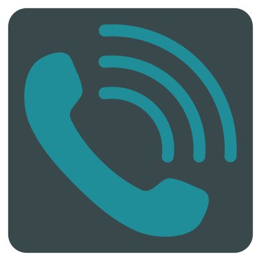 Telefon Görüşmesi Düz Vektör Sembolü