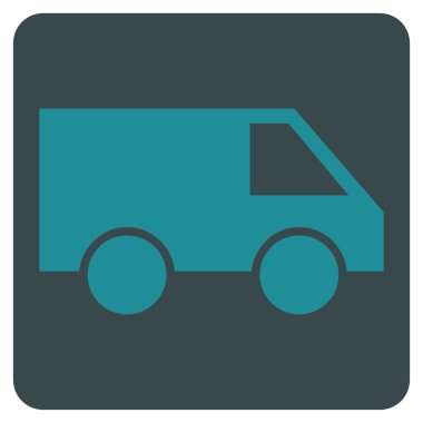 Van düz vektör simgesi