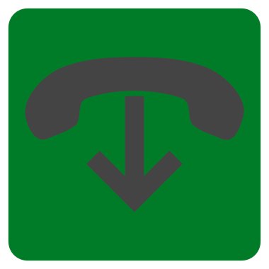 Telefon Asma Düz Vektör Simgesi