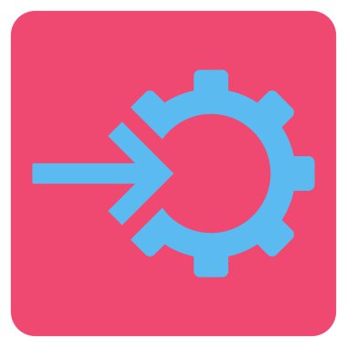 COG Tümleştirme düz vektör simgesi