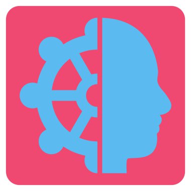 Akıl düz vektör piktogram