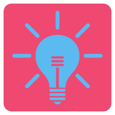 Ampul Düz Vektör Simgesi