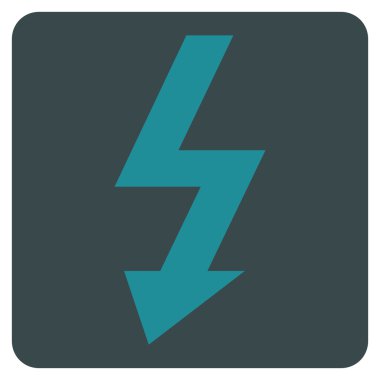 Yüksek Gerilim Düz Vektör Sembolü