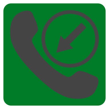 Gelen arama düz vektör simgesi