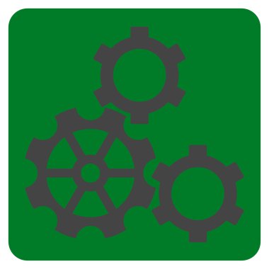 dişliler düz vektör simgesi