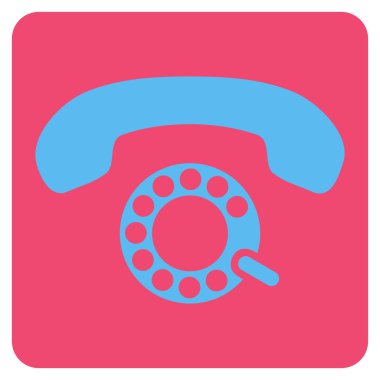 Darbeli aramayı düz vektör piktogram