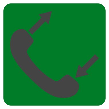 Telefon Konuşma Düz Vektör Simgesi