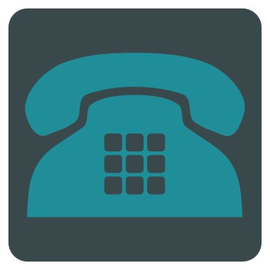 Sesi telefon düz vektör simgesi