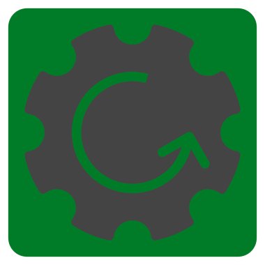 Dişli Rotasyon Düz Vektör Sembolü