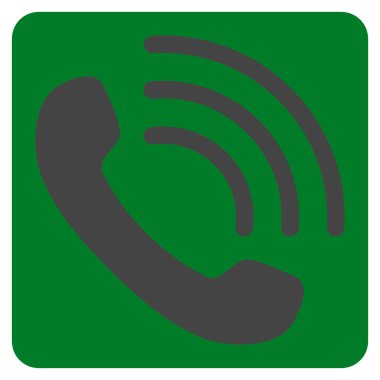 Telefon Görüşmesi Düz Vektör Sembolü