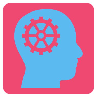 Akıl düz vektör piktogram