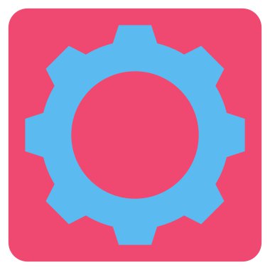 dişli düz vektör simgesi