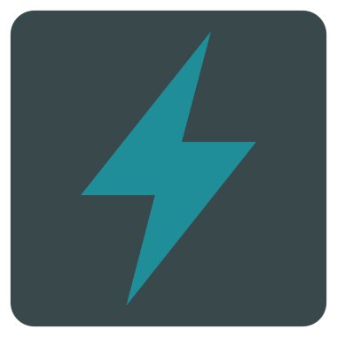 Elektrik Strike düz vektör piktogram