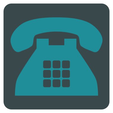 Sesi telefon düz vektör simgesi