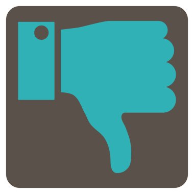 Başparmak düz vektör piktogram