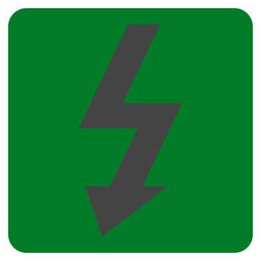 Yüksek Gerilim Düz Vektör Sembolü