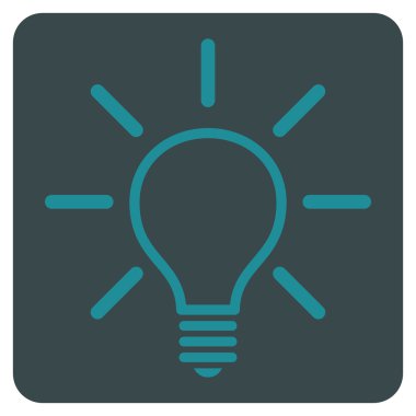 Ampul Düz Vektör Simgesi