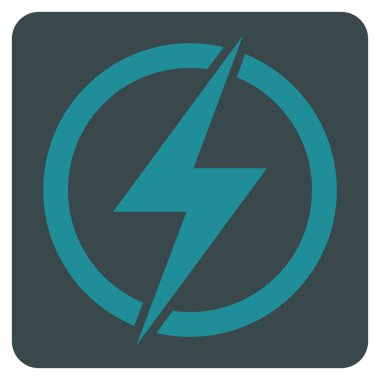 Elektrik düz vektör piktogram